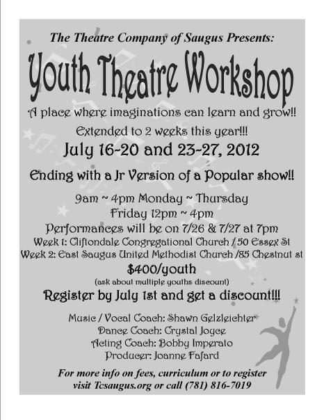 Youth Theatre Workshop flyer 2012